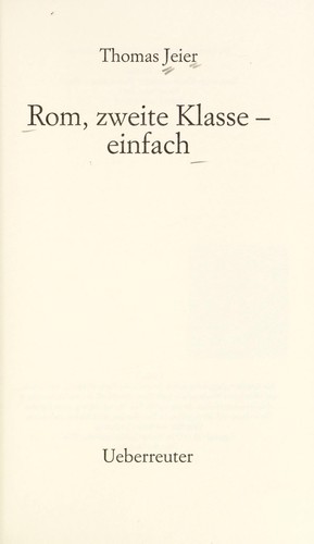 Rom, zweite Klasse, einfach