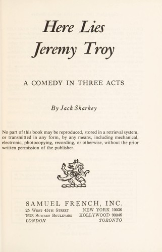 Here lies Jeremy Troy