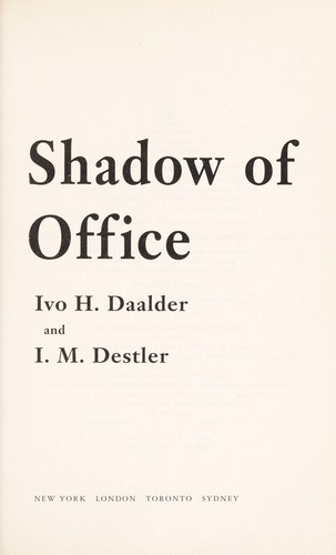 In the Shadow of the Oval Office: Profiles of the National Security Advisers and the Presidents They Served, from JFK to George W. Bush