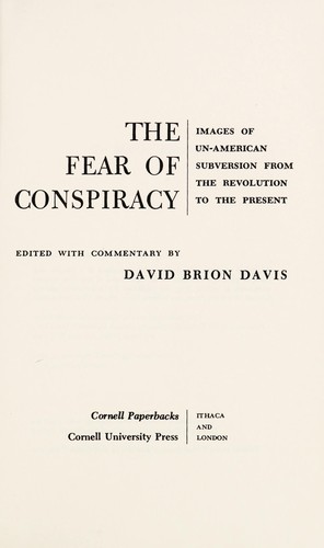 The Fear of Conspiracy