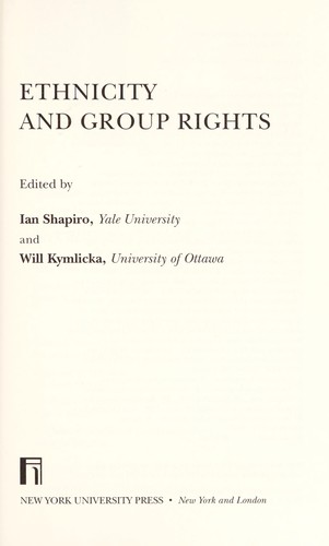 Ethnicity and Group Rights