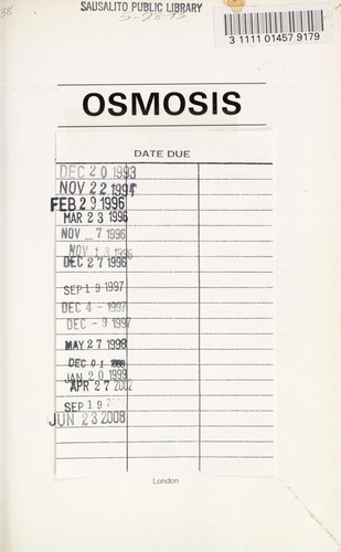 Osmosis and the Care and Repair of Glassfibre Yachts