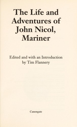 The life and adventures of John Nicol, mariner
