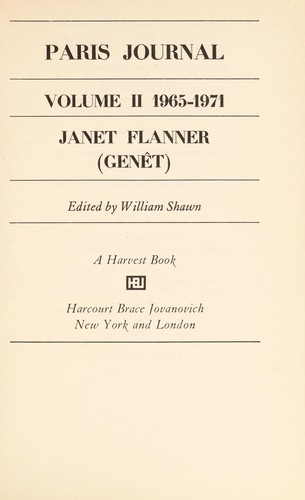 Paris journal