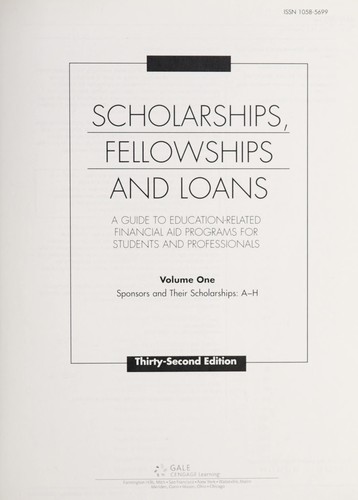 Scholarships, Fellowships and Loans