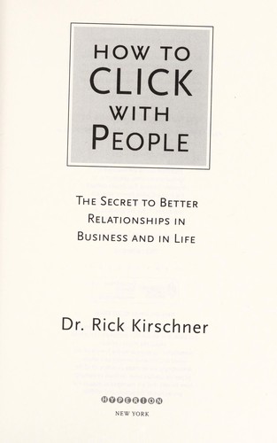How to click with people