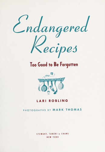 Endangered Recipes