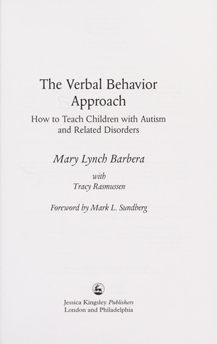 The Verbal Behavior Approach
