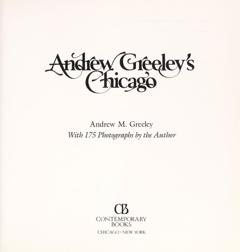 Andrew Greeley's Chicago