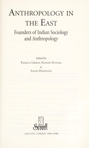 Anthropology in the East