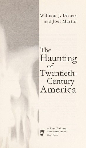 The Haunting of Twentieth-Century America