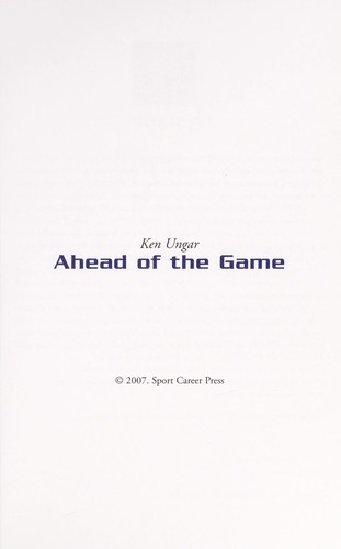 Ahead of the game