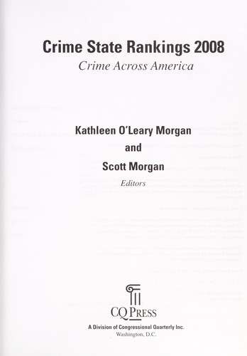 Crime State Rankings 2008
