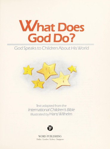 What does God do?