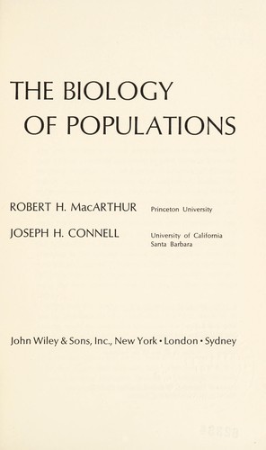 The Biology of Populations