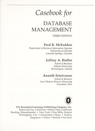 Casebook for Database Management