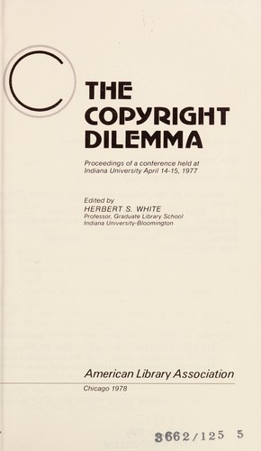 The Copyright Dilemma