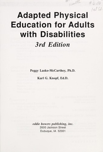 Adapted physical education for adults with disabilities