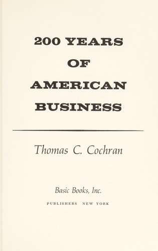 200 Years of American Business