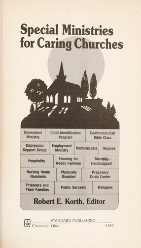 Special ministries for caring churches