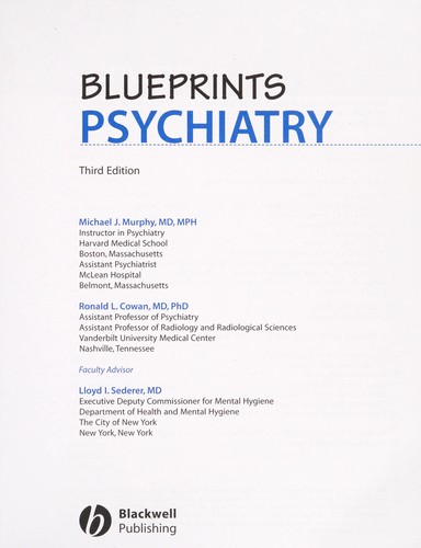 Blueprints Psychiatry