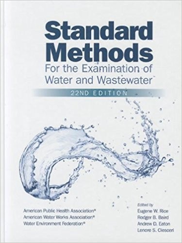 Standard Methods for the Examination of Water and Wastewater - 22nd ed.