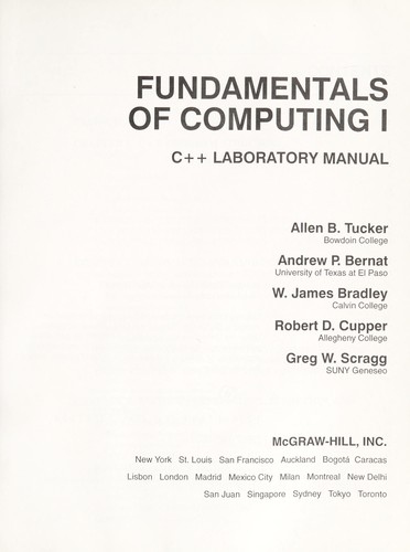 Fundamentals of Computing I