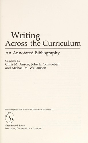 Writing across the curriculum