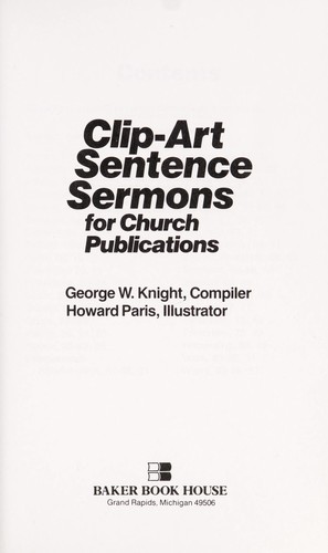 Clip-art Sentence Sermons for Church Publications