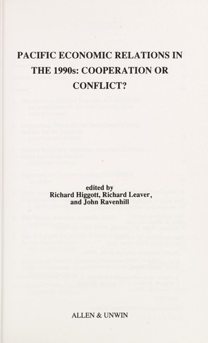 Pacific Economic Relations in the 1990s