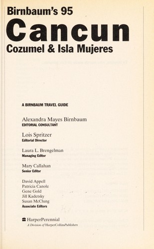 Birnbaum's Cancun, Cozumel & Isla Mujeres