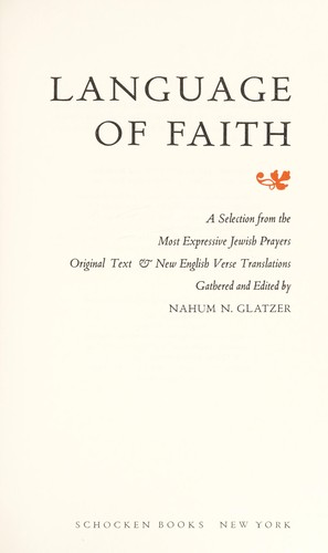 Language of Faith