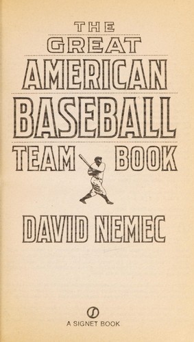 The great American baseball team book