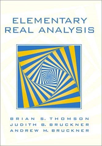 Elementary Real Analysis