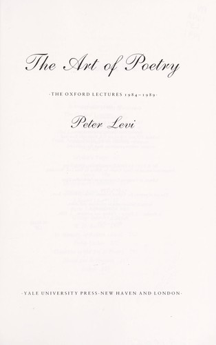 The art of poetry
