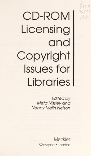 CD-ROM Licensing and Copyright Issues for Libraries