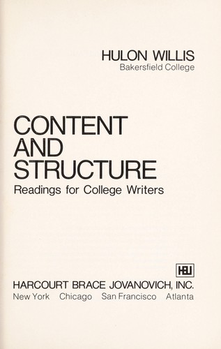 Content and structure