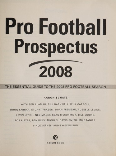 Pro Football Prospectus 2008