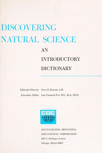 Discovering Natural Science