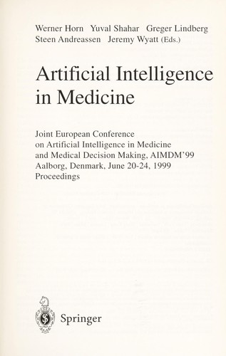 Artificial intelligence in medicine