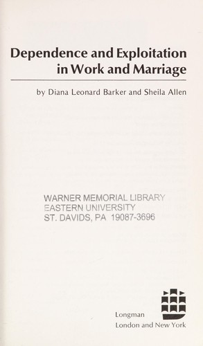Dependence and Exploitation in Work and Marriage