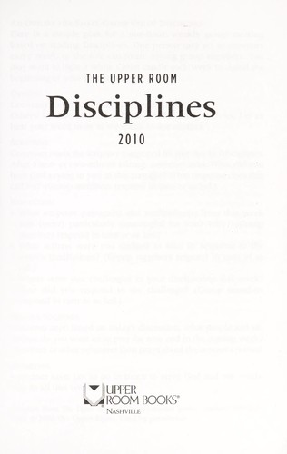 The Upper Room Disciplines 2010