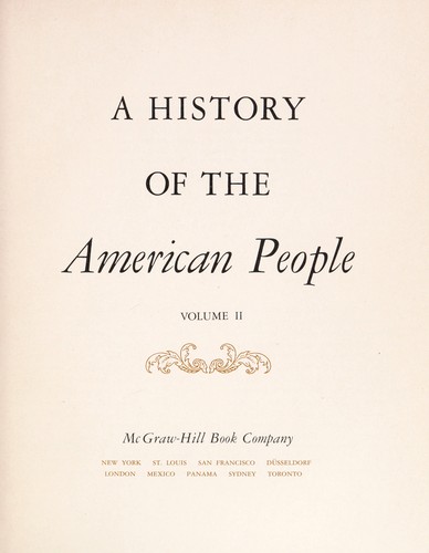 A History of the American People