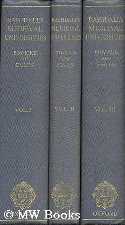 The Universities of Europe in the Middle Ages