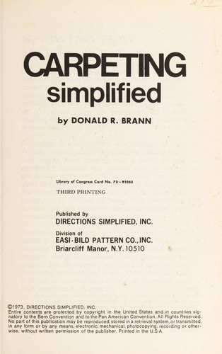 Carpeting Simplified