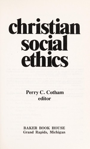 Christian social ethics