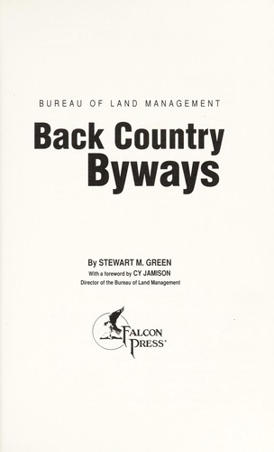 Back Country Byways