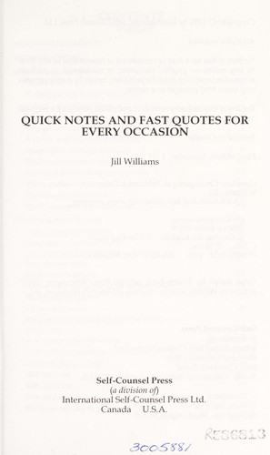 Quick notes and fast quotes for every occasion