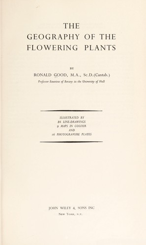 The Geography of the Flowering Plants