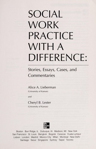 Social work practice with a difference